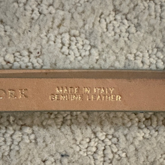 Kate Spade Aqua Leather Belt with Gold Accent main image 5